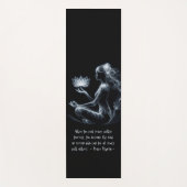 Yoga Instructeur Lotus Meditatie Pose Gloeiende Mi Yogamat (Voorkant)