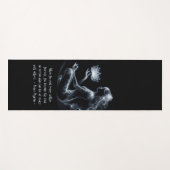 Yoga Instructeur Lotus Meditatie Pose Gloeiende Mi Yogamat (Voorkant (horizontaal))