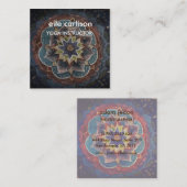Yoga Instructeur Mandala Square Visitekaartje (Voorkant / Achterkant)