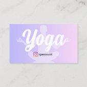Yoga Instructeur Mandala Visitekaartje (Achterkant)