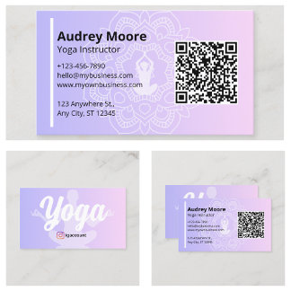 Yoga Instructeur Mandala Visitekaartje