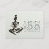 Yoga Instructeur Meditatie Borstel Beroerte Class  Klantenkaartje (Voorkant)