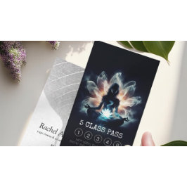 Yoga Instructeur Meditatie Lotus Pose 5 Klasse Pas Klantenkaartje