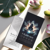 Yoga Instructeur Meditatie Lotus Pose 5 Klasse Pas Klantenkaartje