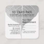 Yoga Instructeur Meditatie Lotus Pose Class Pass Klantenkaartje (Achterkant)