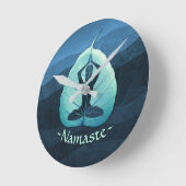 YOGA Instructeur Meditation Pose Bodhi Leaf Cut Ar Ronde Klok (Hoek)