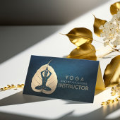 YOGA Instructeur Meditation Pose Bodhi Leaf Cuttin Visitekaartje