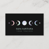 yoga instructeur Moon Fasen Holografisch Visitekaartje (Voorkant)