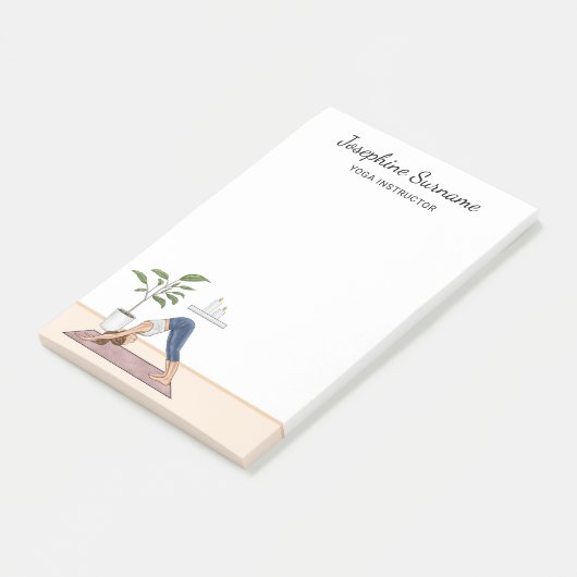 Yoga Instructeur Naar beneden gerichte Hond Yogini Post-it® Notes (Schuin)