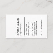 Yoga Instructeur Namaste Beige Minimalistisch Mode Visitekaartje (Achterkant)