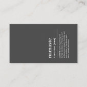 Yoga Instructeur Namaste Minimalistisch Zwart Mode Visitekaartje (Voorkant)