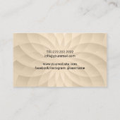 Yoga Instructeur OM Logo Modern Gold Spiral Visitekaartje (Achterkant)