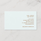 Yoga Instructeur OM Symbool Lotus Mandala Art Visitekaartje (Achterkant)