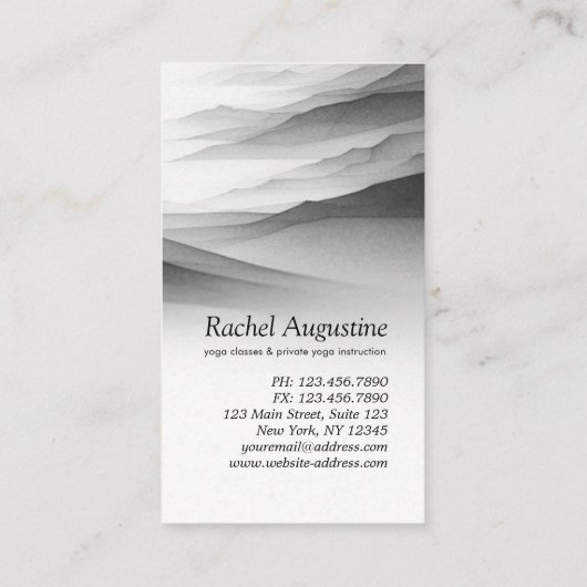 Yoga Instructeur One-Legged King Pose 5 Class Pass Klantenkaartje (Achterkant)