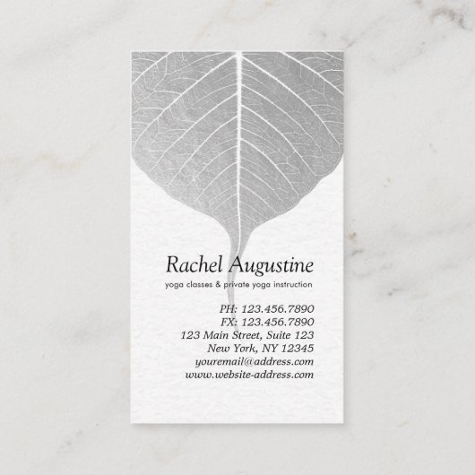 Yoga Instructeur One-Legged King Pose 5 Class Pass Klantenkaartje (Achterkant)