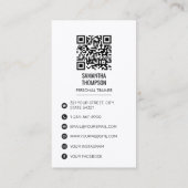 Yoga Instructeur Personal Trainer Fitness Foto Visitekaartje (Achterkant)