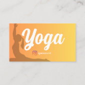 Yoga Instructeur Sjablonen QR Code Visitekaartje (Achterkant)