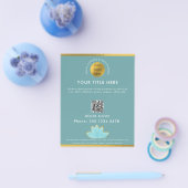 Yoga Instructeur Studio Lessen Zakelijke Logo Lotu Flyer (Enkel)