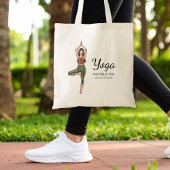 Yoga Instructeur Tree Pose Vrikshasana Leraar Tote Bag