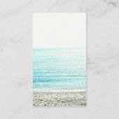 yoga instructeur typografie strandfoto visitekaartje (Achterkant)