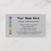 Yoga-instructeur Visitekaartje (Achterkant)