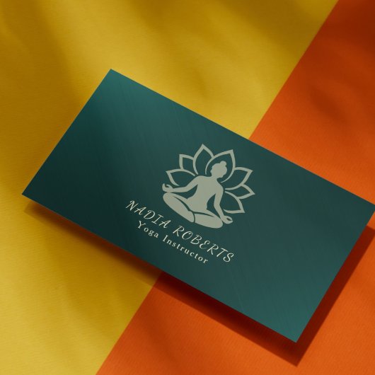 Yoga-instructeur visitekaartje | Sjabloon
