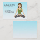 Yoga-instructeur voor Yoga-vrouwen in Lotus Pose Visitekaartje (Voorkant / Achterkant)