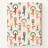 Yoga Instructeur Vrouwen Yoga Pose Licht Tan Notitieboek (Achterkant)