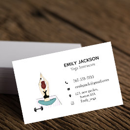 Yoga instructeur, yoga trainer, visitekaartje