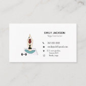 Yoga instructeur, yoga trainer, visitekaartje (Voorkant)