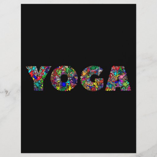 YOGA-instructies Flyer (Voorkant)