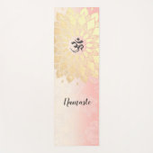 YOGA-instructies Gold Mandala OM-symbool Yogamat (Voorkant)
