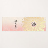 YOGA-instructies Gold Mandala OM-symbool Yogamat (Voorkant (horizontaal))