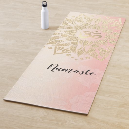 YOGA-instructies Gold Mandala OM-symbool Yogamat (In situ)