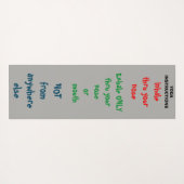 Yoga-instructies Yogamat (Achterkant (horizontaal))