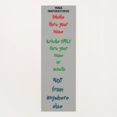 Yoga-instructies Yogamat (Achterkant)