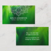 Yoga Instructor Aurora en Mandala Visitekaartje (Voorkant / Achterkant)