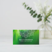 Yoga Instructor Aurora en Mandala Visitekaartje (Staand voorkant)