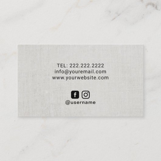 Yoga Instructor Black Lotus Gold Stripe Elegant Visitekaartje (Achterkant)