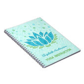 Yoga Instructor | Blauwe Lotus Flower Zen Meditati Notitieboek (Rechterzijde)