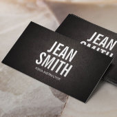 Yoga Instructor Bold Text Elegant Minimum Visitekaartje