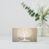 Yoga Instructor  Boom Elegant Therapie Visitekaartje (Staand voorkant)