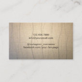 Yoga Instructor  Boom Elegant Therapie Visitekaartje (Achterkant)