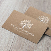 Yoga Instructor  Boom Logo Rustic Kraft Visitekaartje