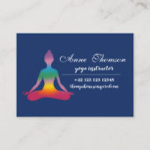 Yoga Instructor Business Card Visitekaartje (Voorkant)