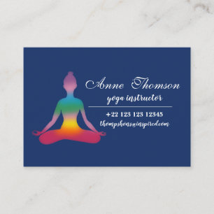 Yoga Instructor Business Card Visitekaartje