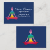 Yoga Instructor Business Card Visitekaartje (Voorkant / Achterkant)