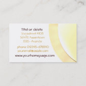 Yoga Instructor Business Card Visitekaartje (Achterkant)