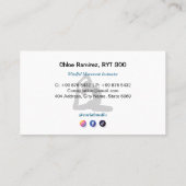 Yoga Instructor Business | Lava Energy Visitekaartje (Achterkant)