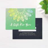 YOGA Instructor Cadeaubon Gold Foil Mandala Visitekaartje (Bureau)